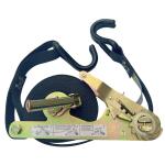 1 Self Contained Ratchet Strap Assembly with Wire Hooks
